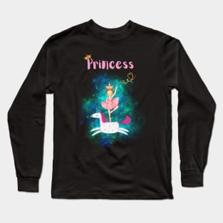 Unicorn and the princess Long Sleeve T-Shirt